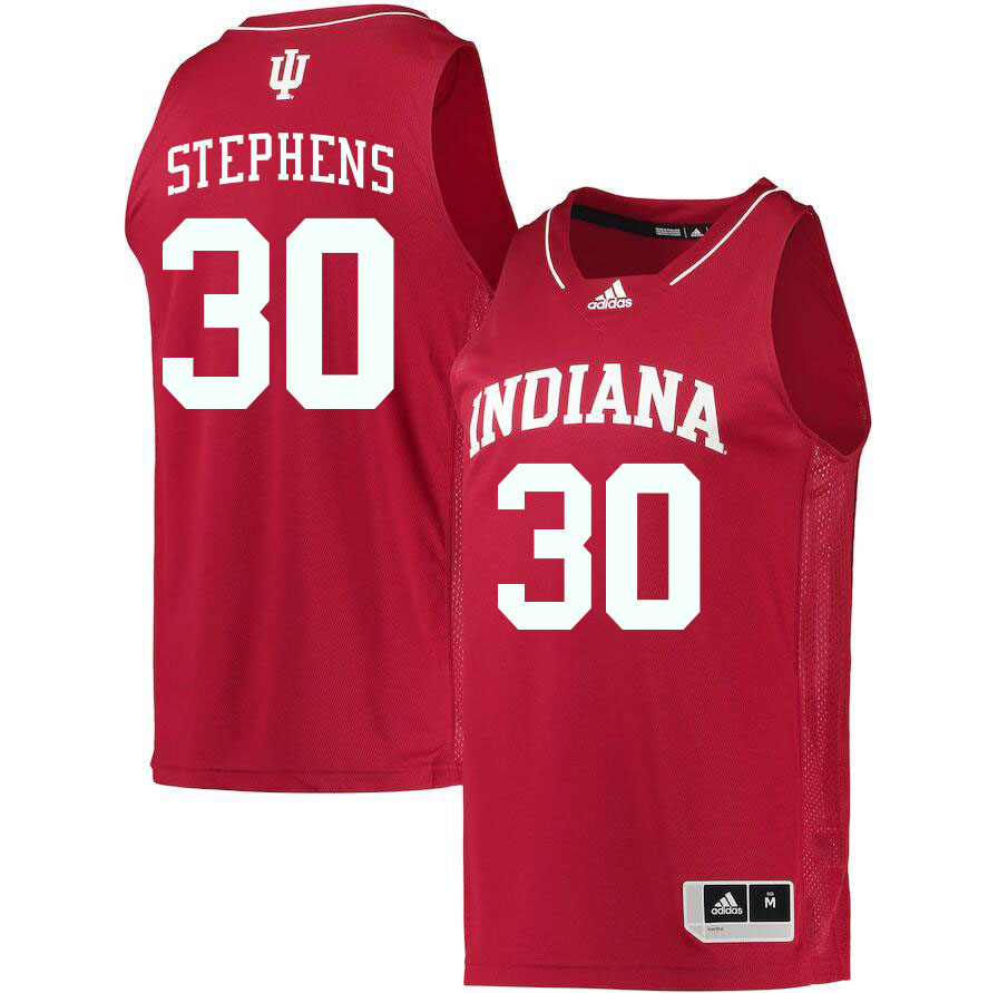 Men #30 Ian Stephens Indiana Hoosiers College Basketball Jerseys Stitched Sale-Crimson